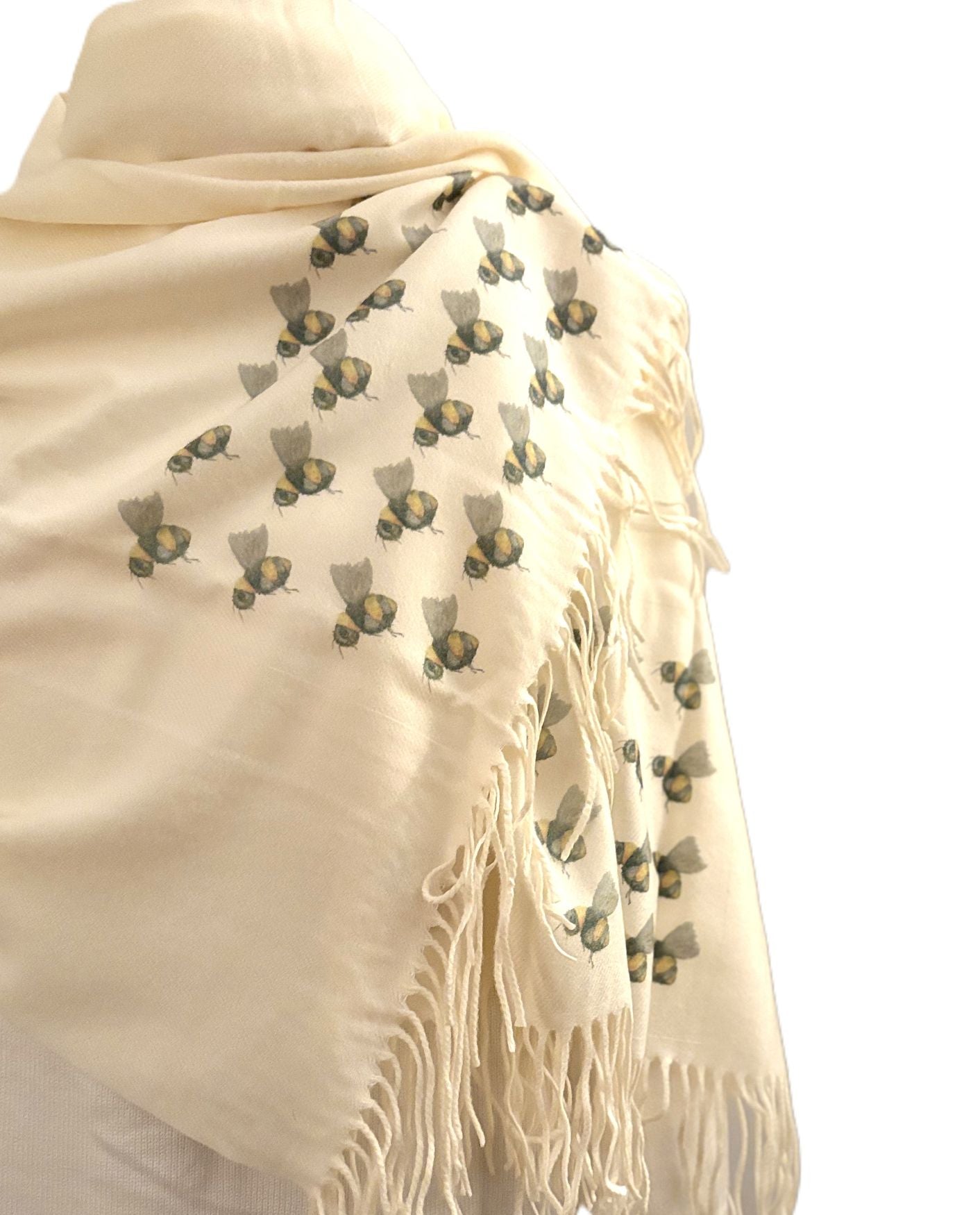 Shawl, Art On Cashmere Wrap (Available 3 Styles)