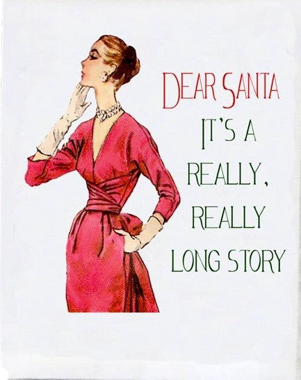 Sassy Girl, Christmas Edition Decorative Dish Towels (4 towels)