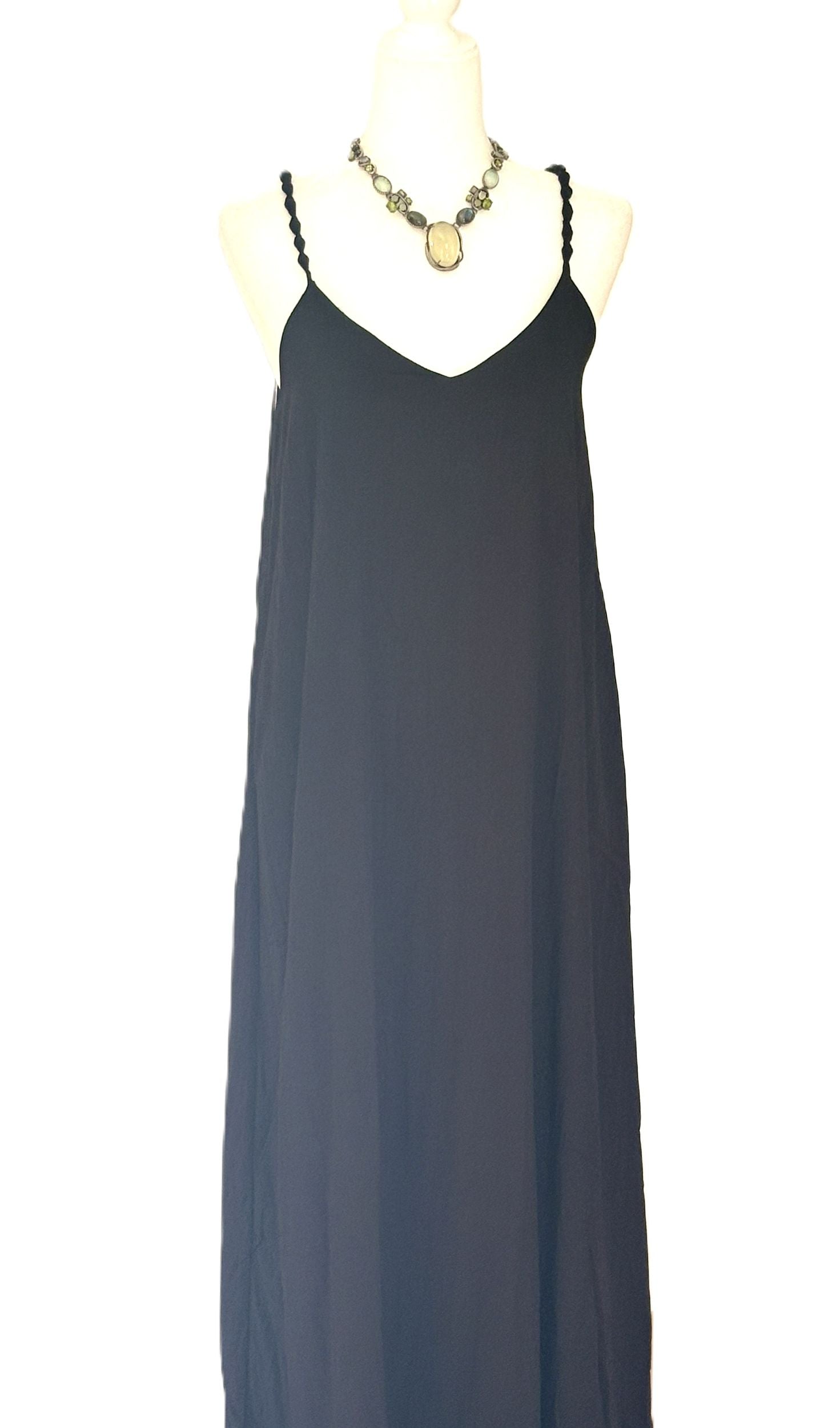 Dresses, Pom-Pom Maxi Sleeveless Strappy Minimalistic – Go Kismet