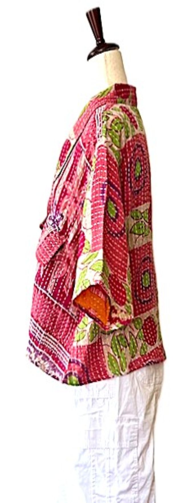 Kantha Bae Clarity Crop Tops Are Fully Reversible "Camp" Shirts (Watermelon)