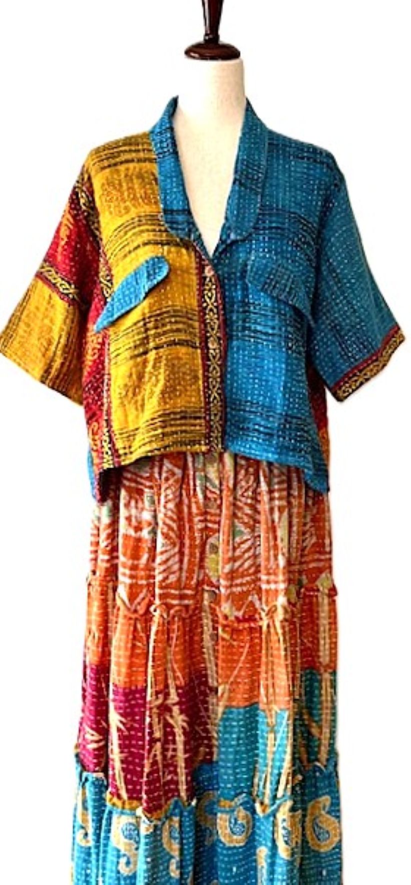 Kantha Bae Clarity Crop Tops Are The "Camp" Shirts Of The Season (Blue)