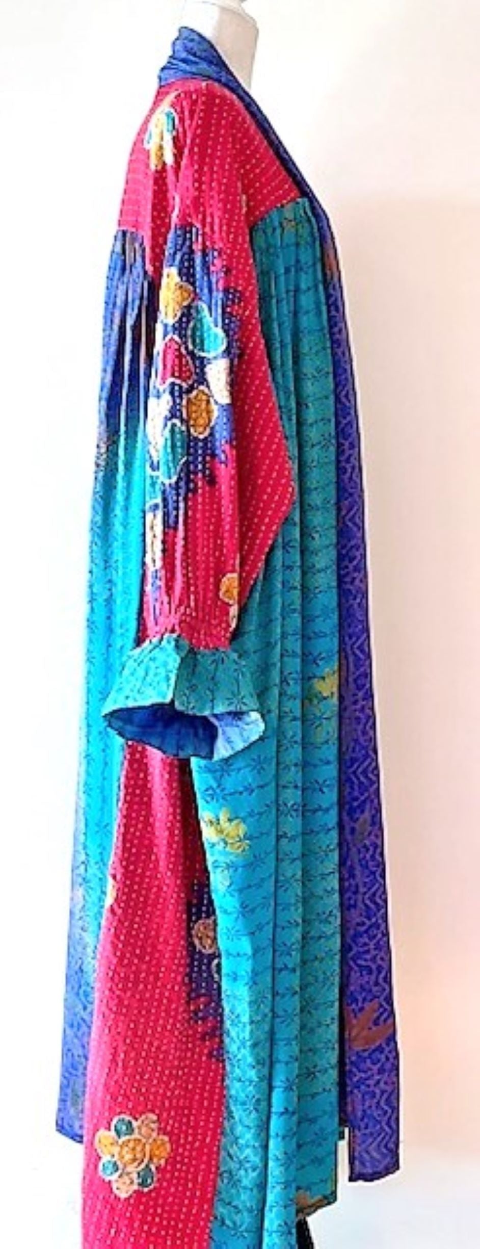 Kantha Bae Statement Maker, Utopia Duster, Mixed Print (Color Block)