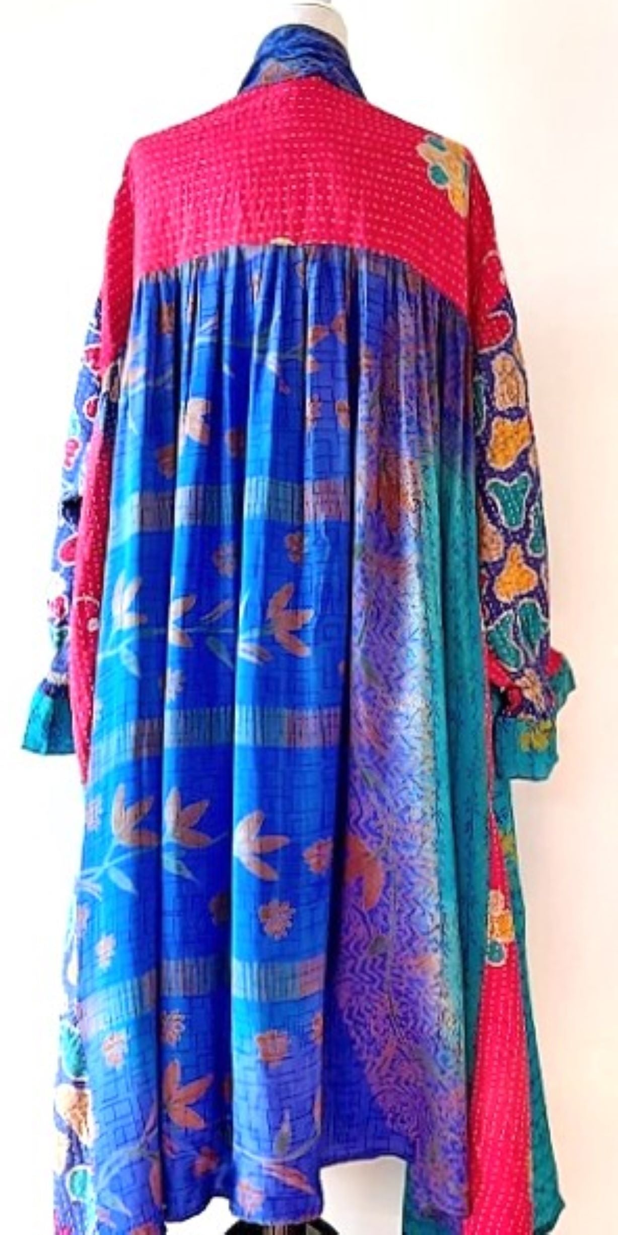 Kantha Bae Statement Maker, Utopia Duster, Mixed Print (Color Block)