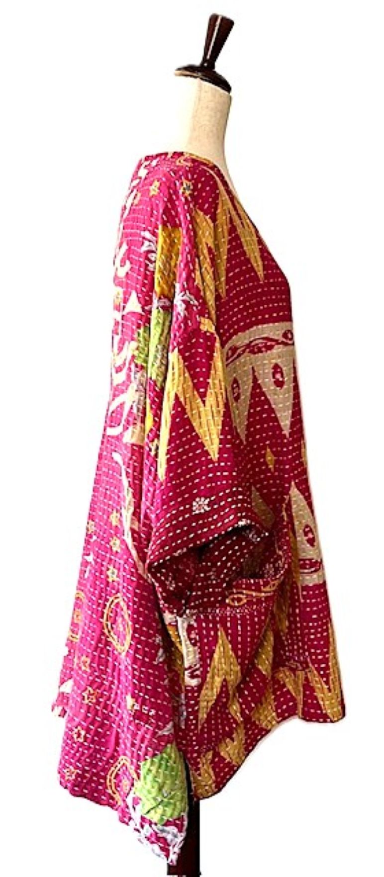 Kantha Bae Dream Pullover, (Red Geometric)