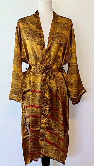 Sari Silk Blend Dress Is Unique And Different. A Knock-out.