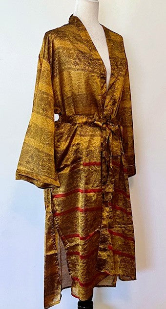 Sari Silk Blend Dress Is Unique And Different. A Knock-out.