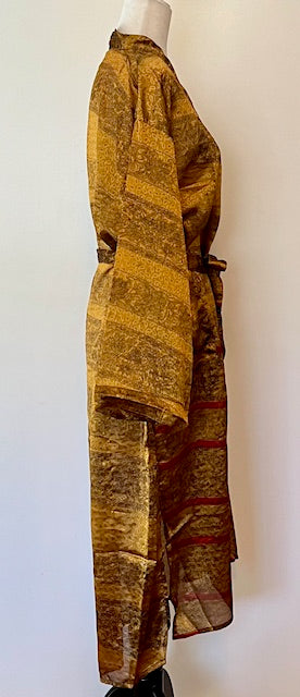 Sari Silk Blend Dress Is Unique And Different. A Knock-out.