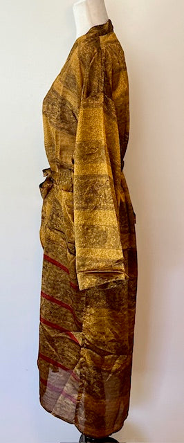 Sari Silk Blend Dress Is Unique And Different. A Knock-out.