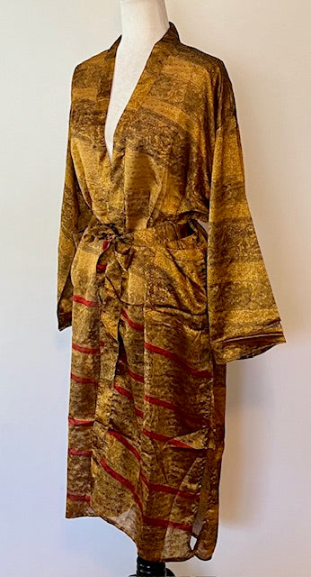 Sari Silk Blend Dress Is Unique And Different. A Knock-out.
