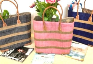 Stylish Raffia Beach Tote Bags In 3 Different Colors