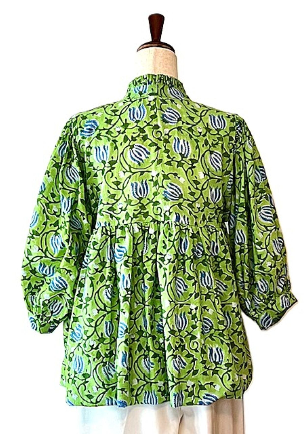 Smart Block Printed Cotton Top, Flattering And Cool (2 Print Options)