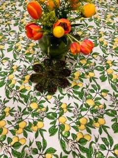 Classic Lemon Grove Tablecloth