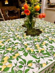 Classic Lemon Grove Tablecloth