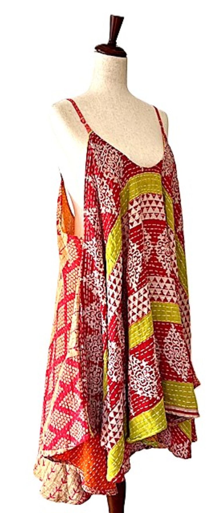 Kantha Bae Moonchild Mini Sundress Is A Fashion Win! (Red)