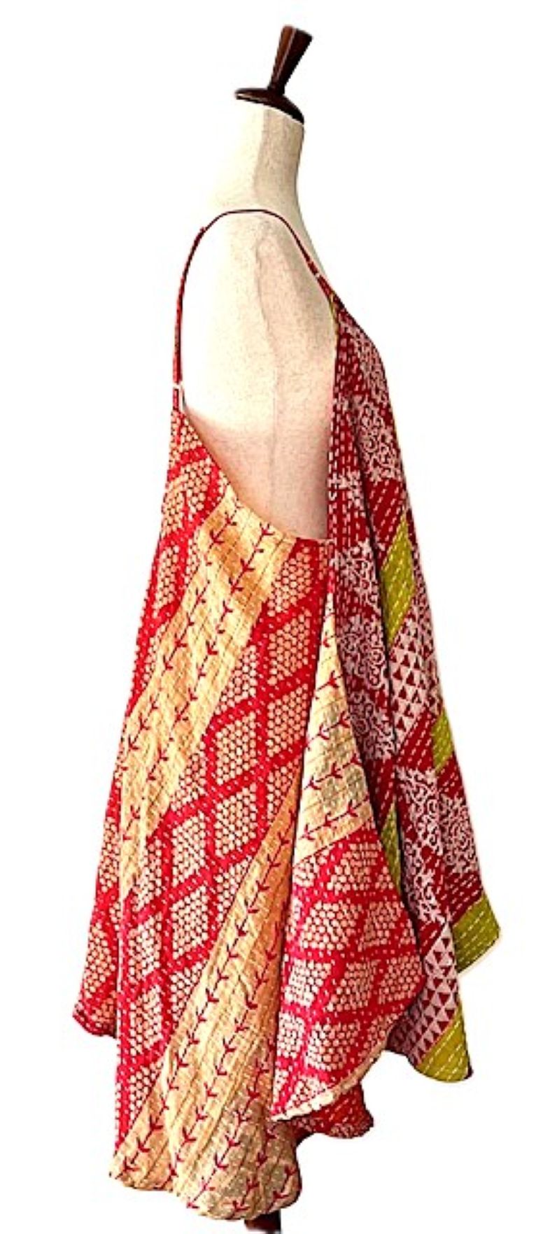 Kantha Bae Moonchild Mini Sundress Is A Fashion Win! (Red)