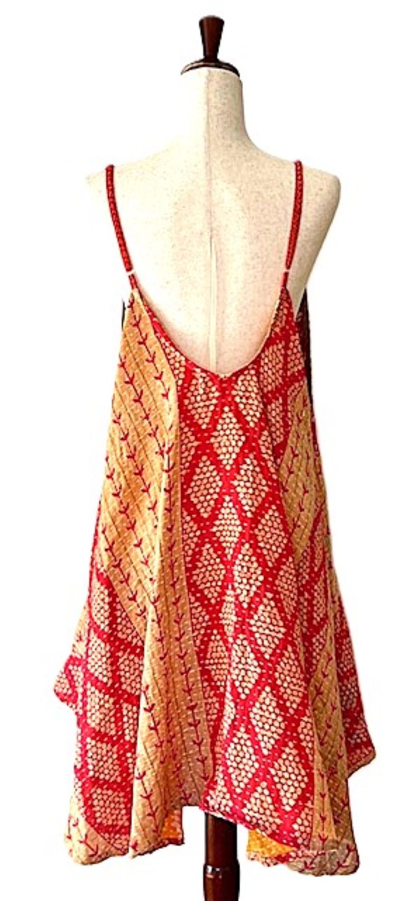 Kantha Bae Moonchild Mini Sundress Is A Fashion Win! (Red)
