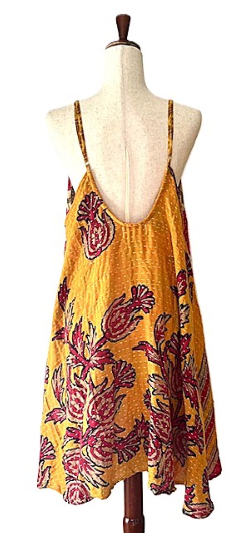 Kantha Bae Moonchild Mini Sundress Is A Fashion Win! (Mustard Red)