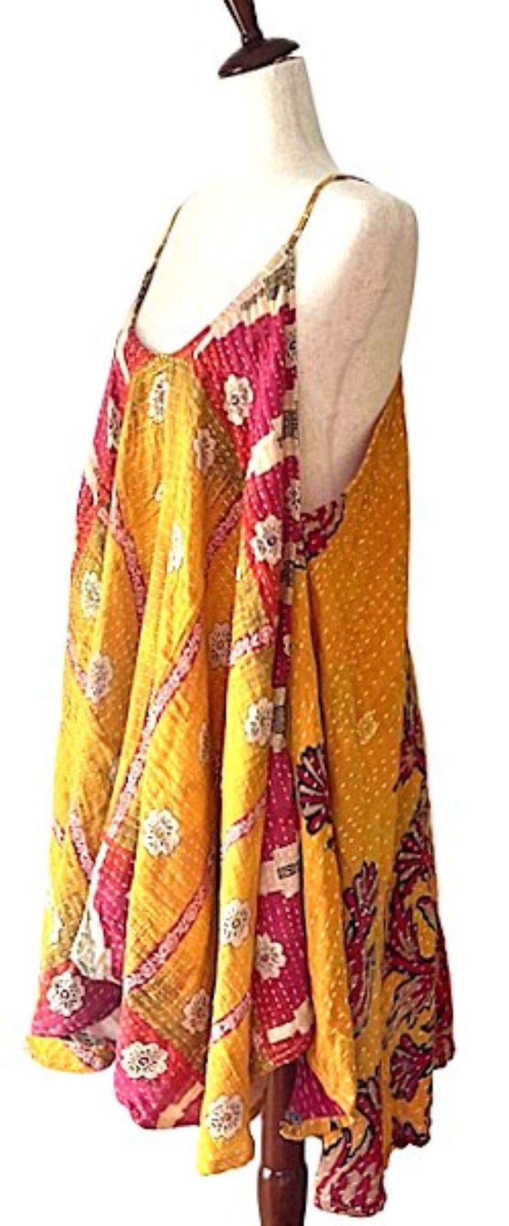 Kantha Bae Moonchild Mini Sundress Is A Fashion Win! (Mustard Red)