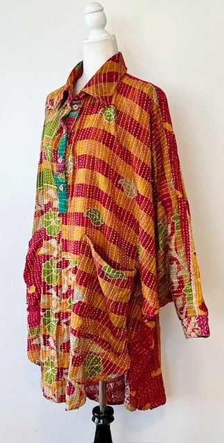 Kantha Bae Poetic Tunic is Super Stylish, (Multi Stripe)