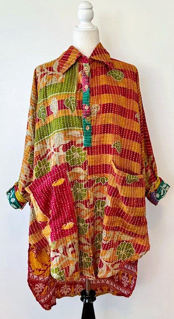 Kantha Bae Poetic Tunic is Super Stylish, (Multi Stripe)