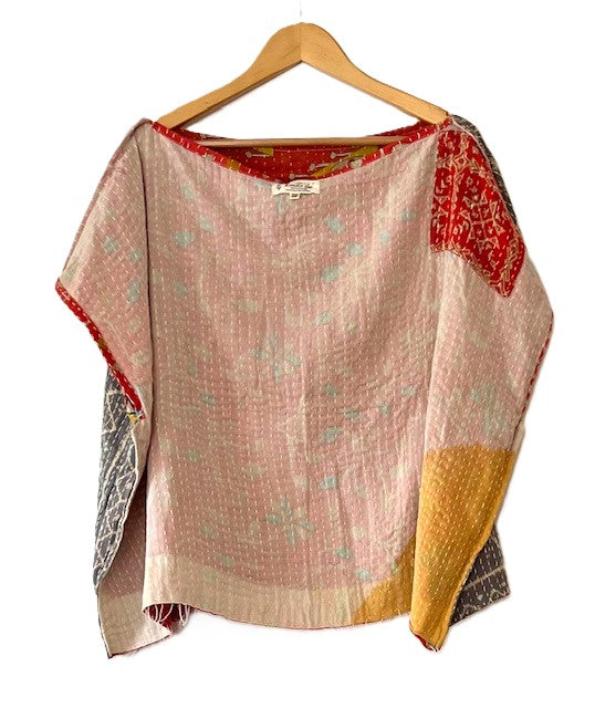 Kantha Bae OG Crop Top Offers Limitless Options. Fully Reversible 4 Ways.(Orange)