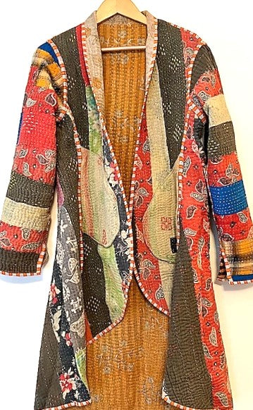 Tulip Cut Designer Waist Coat Is New and Fully Reversible.