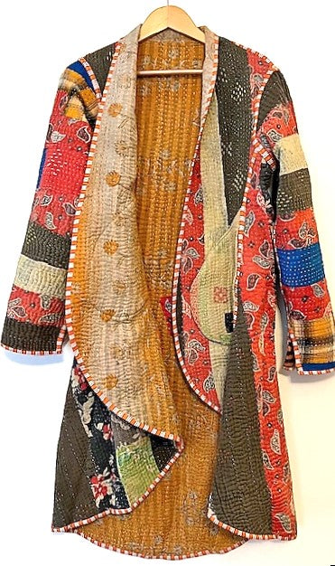 Tulip Cut Designer Waist Coat Is New and Fully Reversible.