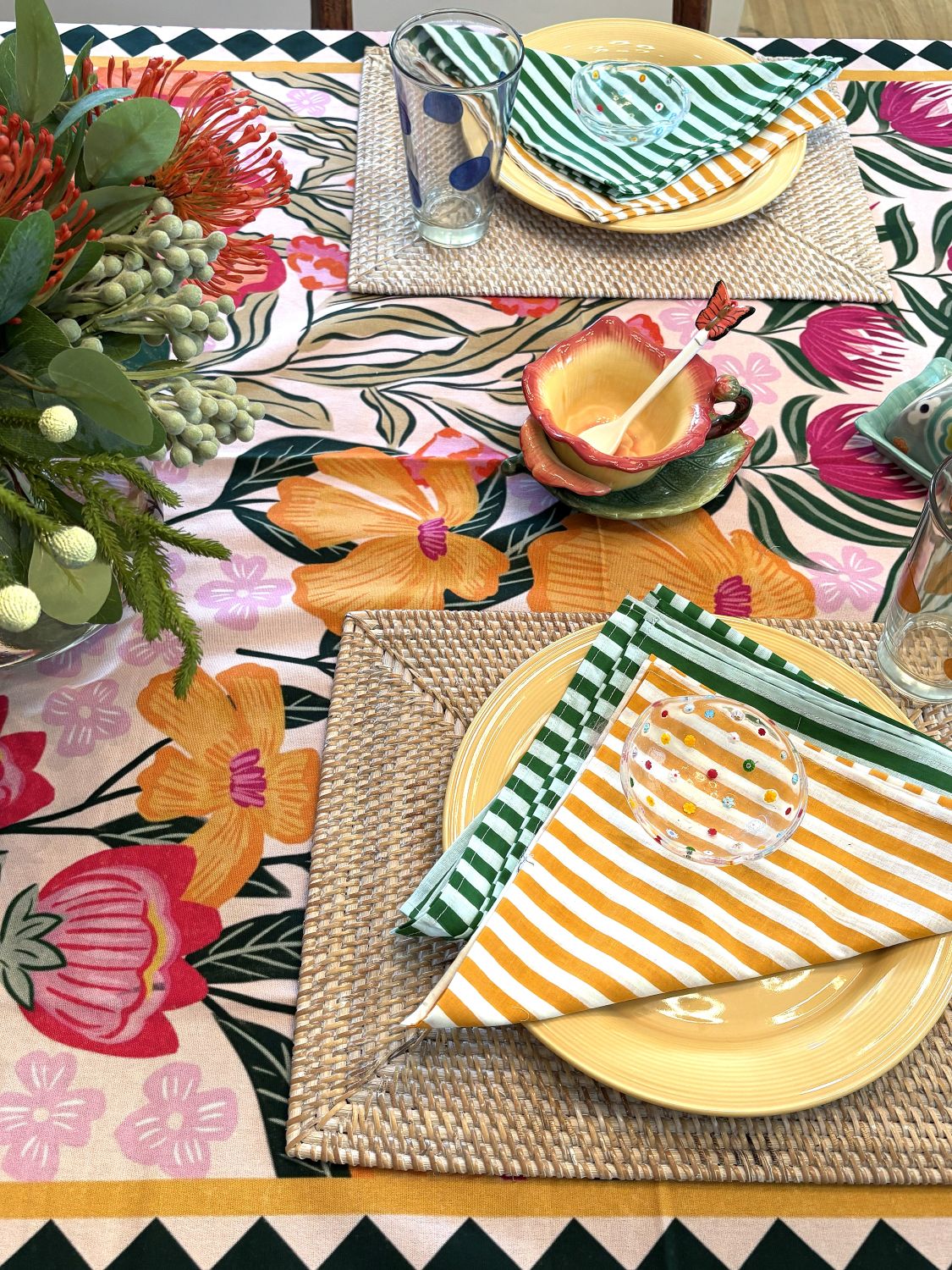 Napkins, Everyday Elegance In Quality Striped Cotton. Available in 4 Colors.