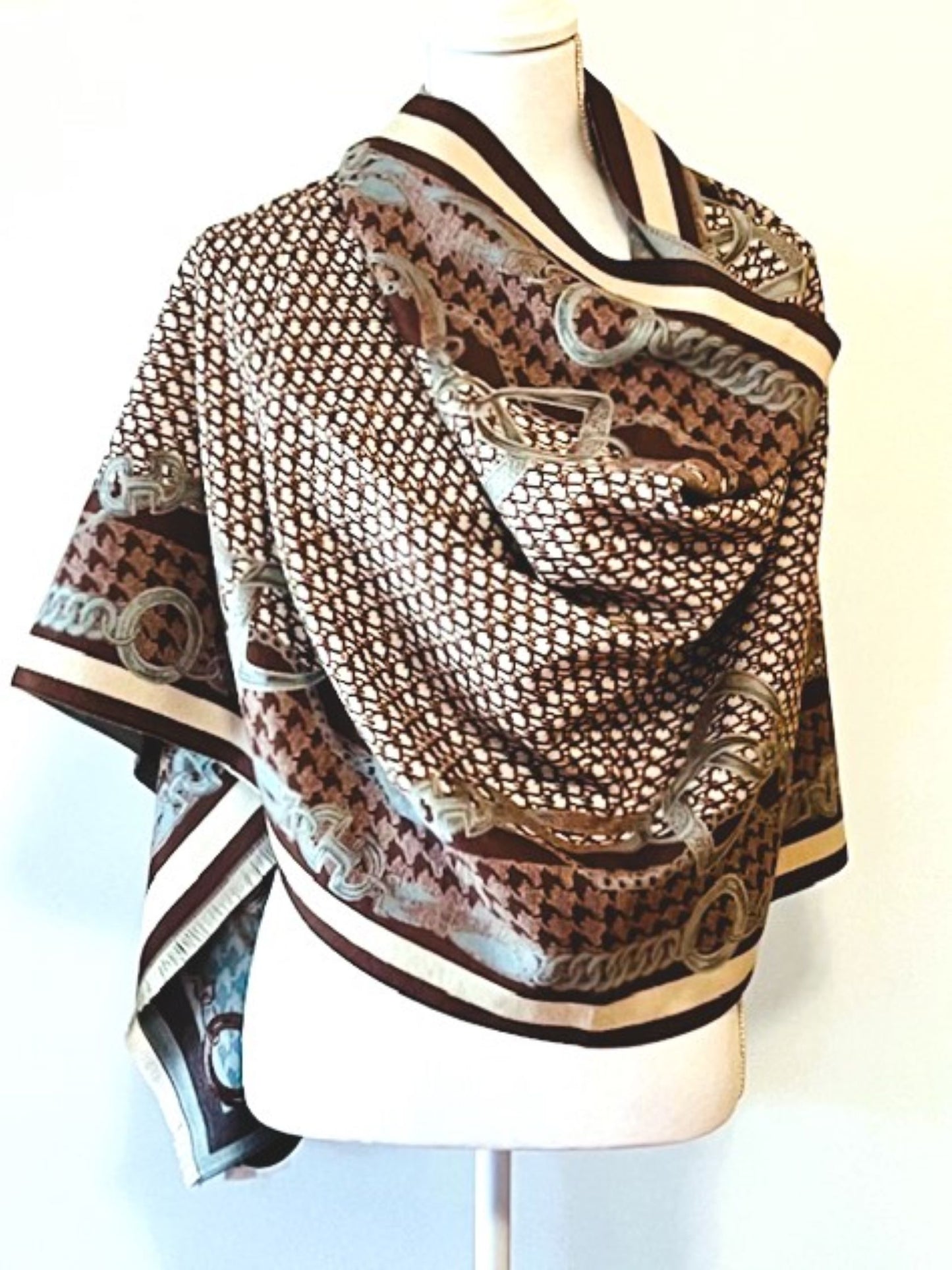 Taupe and Beige Mane Reversible Wrap – Artisan Shawl