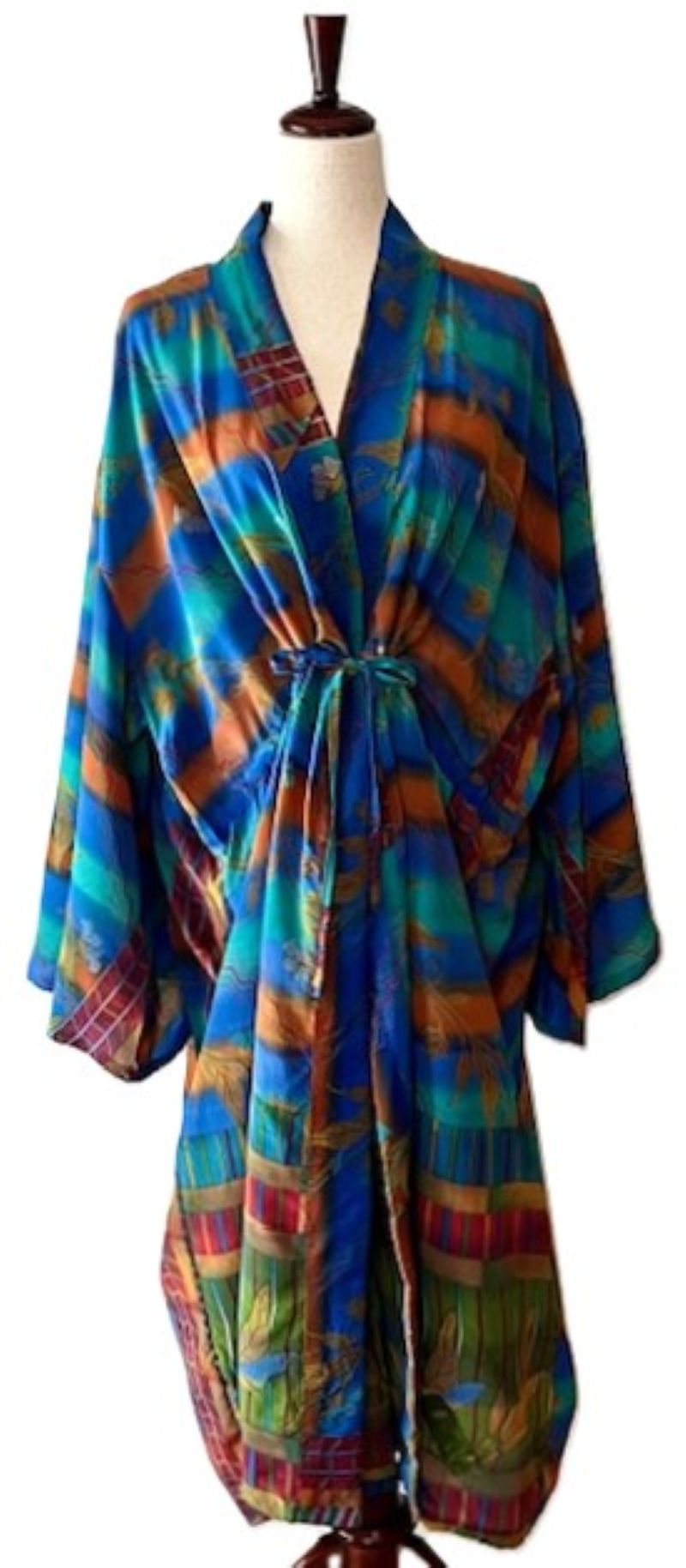 Kantha Bae Silk Dreamweaver Kimono Is A Statement Piece. (New Stripe)