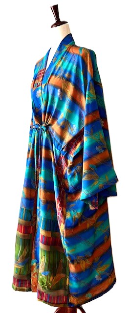 Kantha Bae Silk Dreamweaver Kimono Is A Statement Piece. (New Stripe)