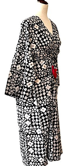 Easy, Breezy Kaftan Dress, Unique (Black White)