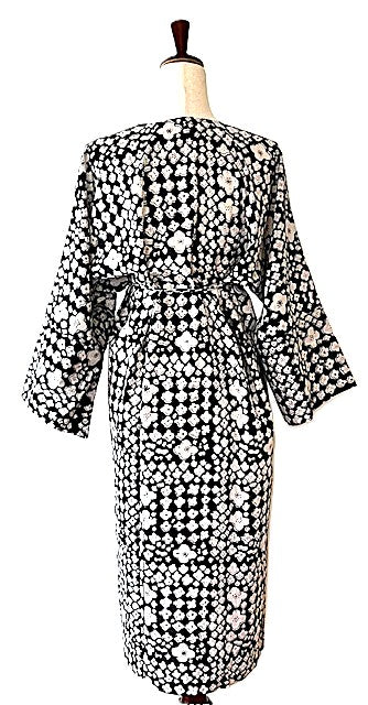 Easy, Breezy Kaftan Dress, Unique (Black White)