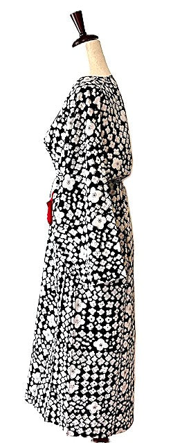 Easy, Breezy Kaftan Dress, Unique (Black White)