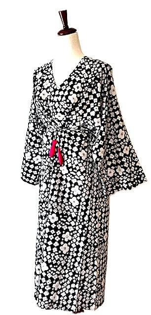 Easy, Breezy Kaftan Dress, Unique (Black White)