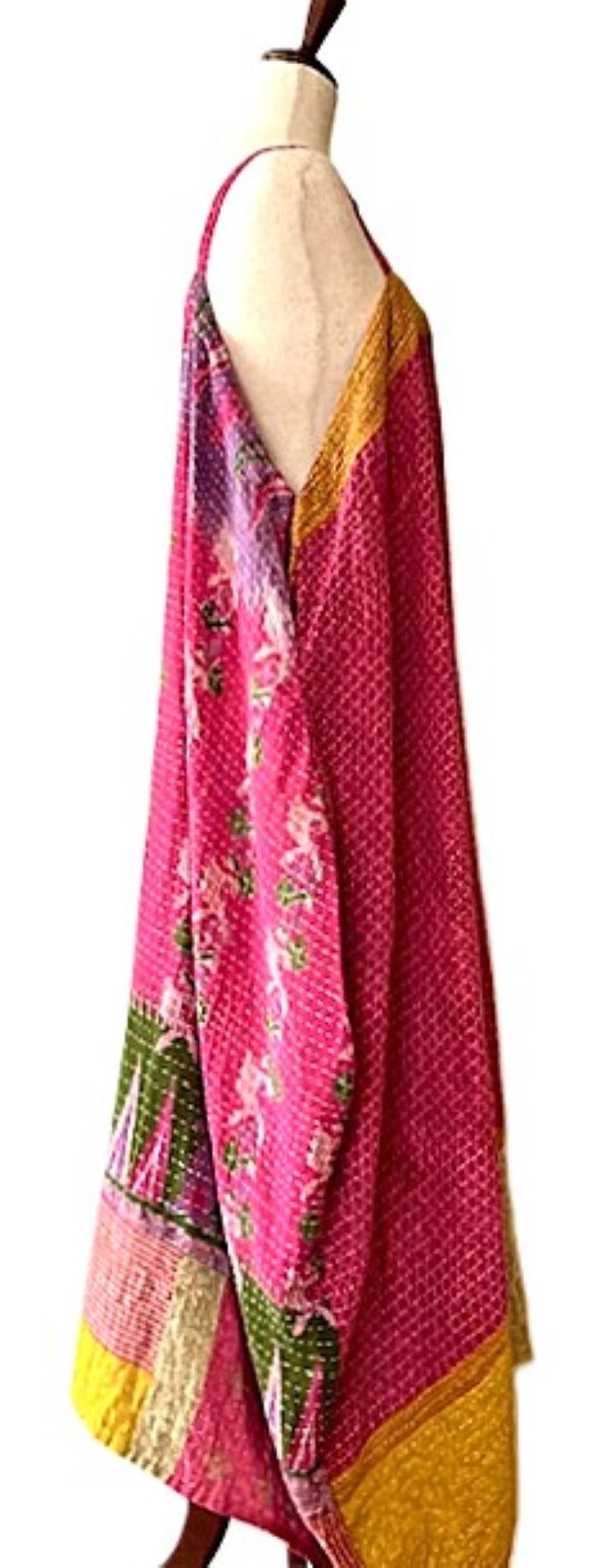 Kantha Gonna Shine Maxi Sundress (Fuschia)
