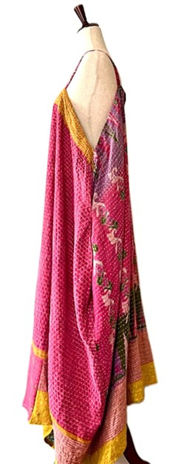 Kantha Gonna Shine Maxi Sundress (Fuschia)