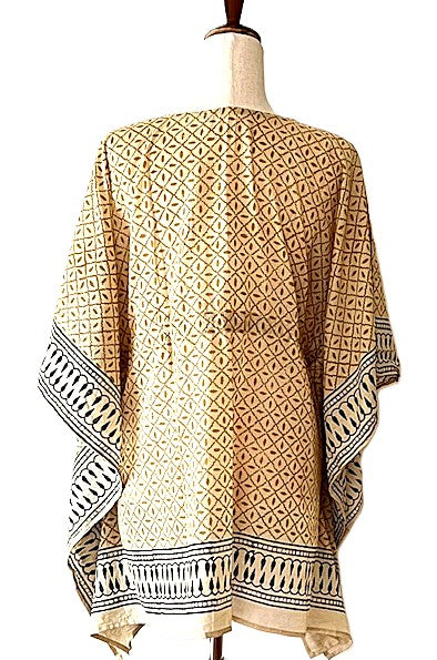 Classic Short Handmade Caftan. Lounging, Beach or Pool Perfect. (bronze)