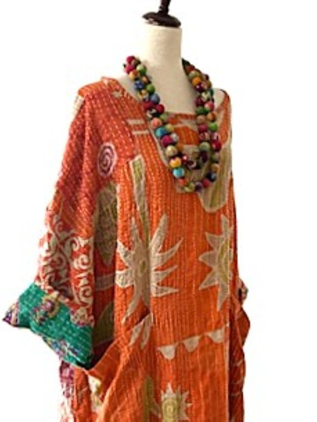 Kantha Bae Dream Pullover Maxi, Pure Comfort. (Orange)