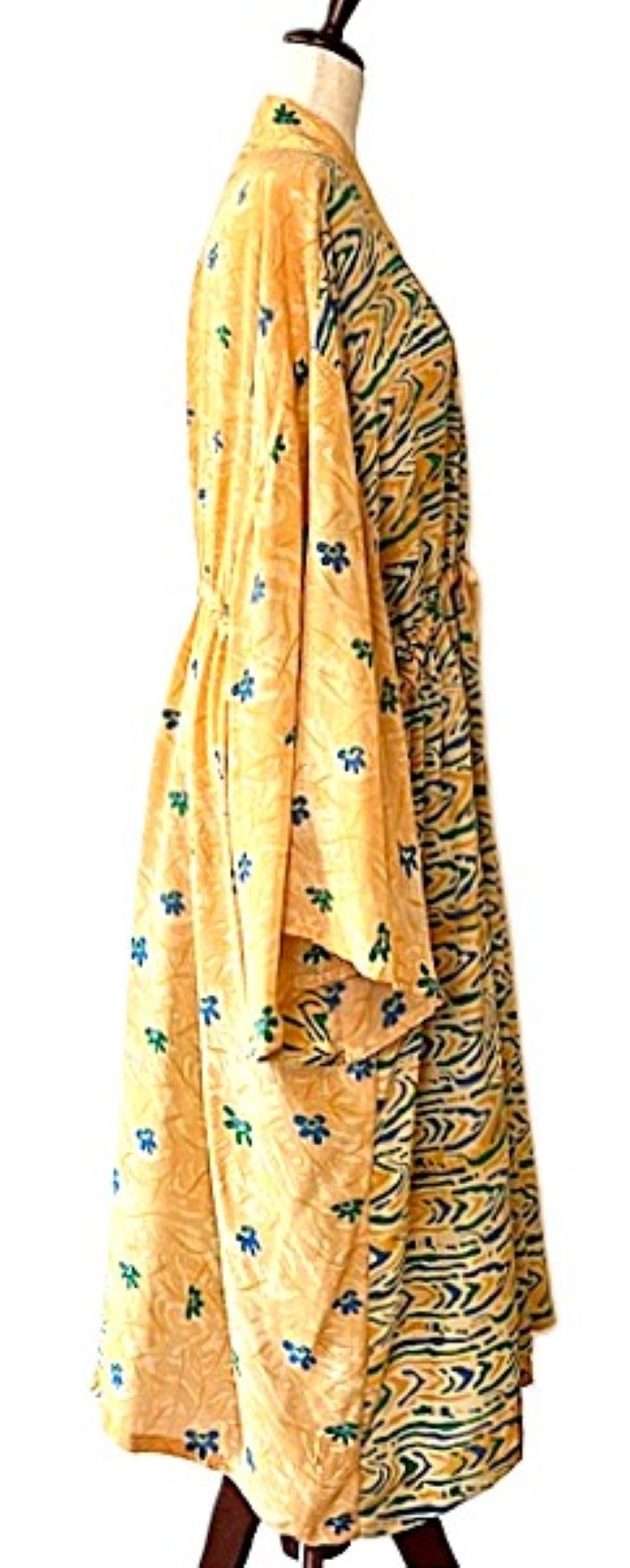 Kantha Bae Silk Dreamweaver Kimono Is A Statement Piece. (Abstract Print)
