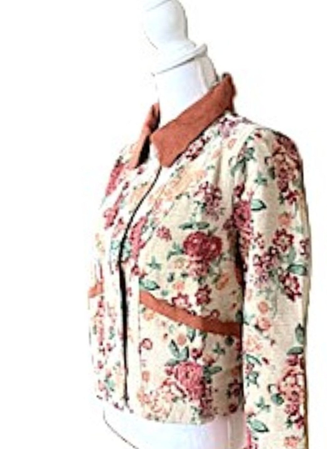 Jacket: Vintage Style Boho Floral Pattern