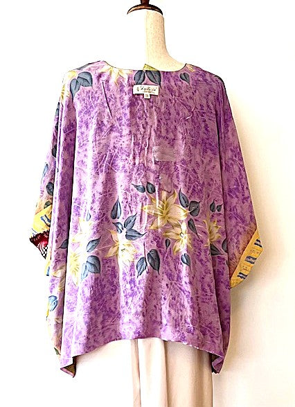 Kantha Bae Duality Shortie Muu. Fully Reversible. Your "Go-To" Top (Red Gold)