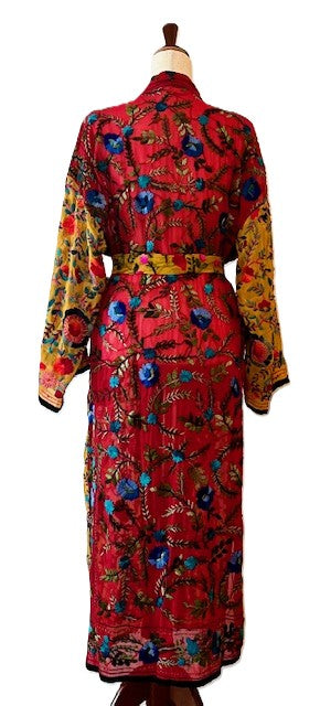 Beautiful Embroidered Kimono Handmade Is Resort Ready.