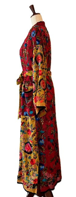 Beautiful Embroidered Kimono Handmade Is Resort Ready.