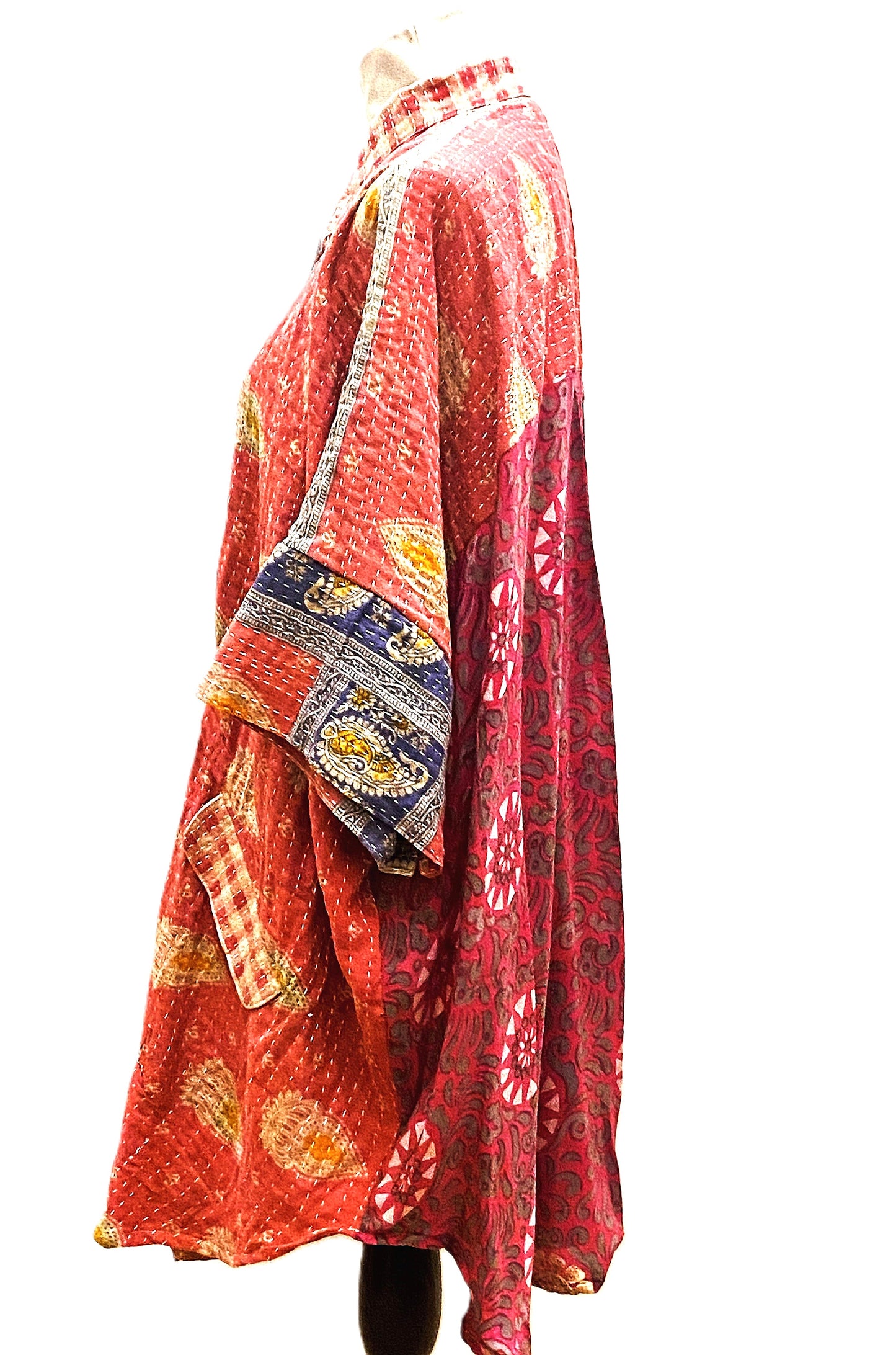 Kantha Bae Free To Be Tunic: Always A Best Seller (Red Denim)
