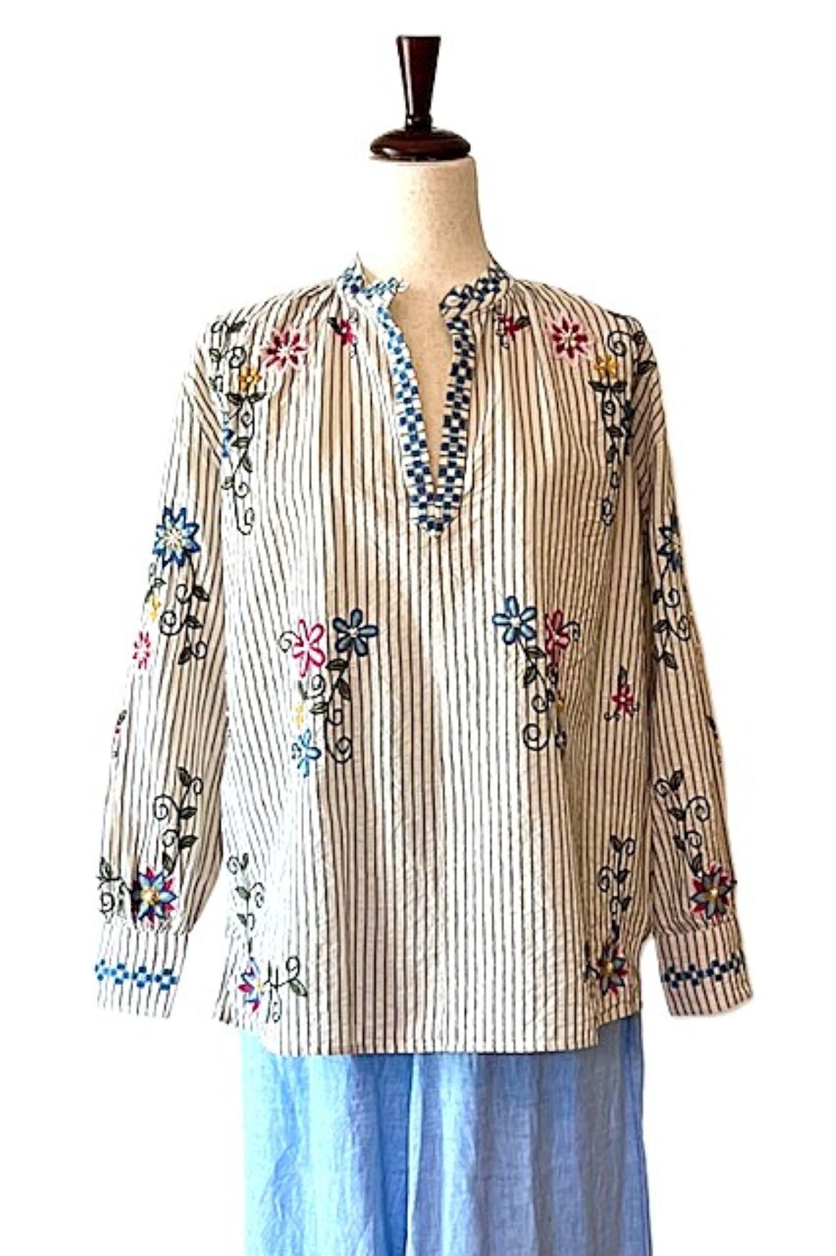 Graceful, Sophisticated Embroidered Tunic Is Gorgeous.