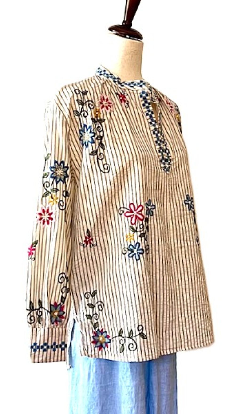Graceful, Sophisticated Embroidered Tunic Is Gorgeous.