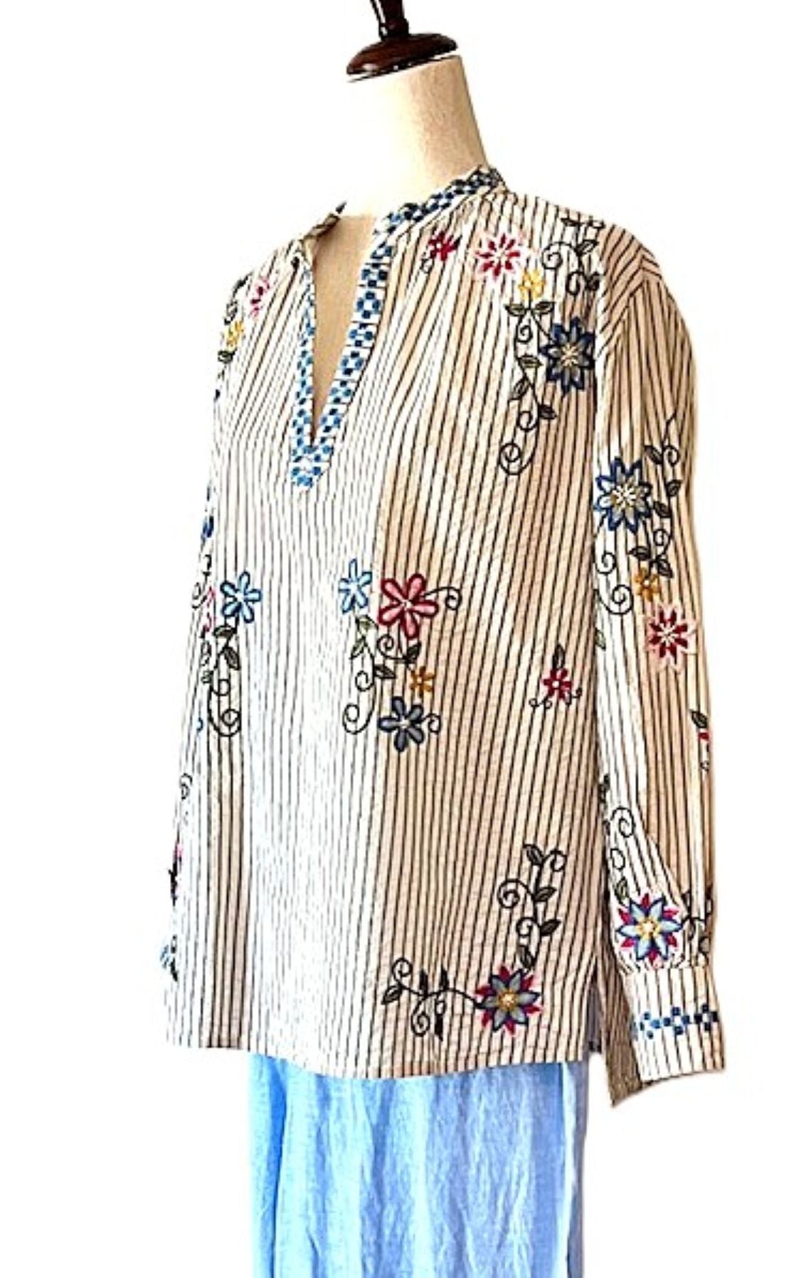 Graceful, Sophisticated Embroidered Tunic Is Gorgeous.