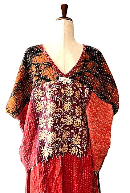 Kantha Bae OG V Crop Top. Fully Reversible 4 Ways (Multi color)