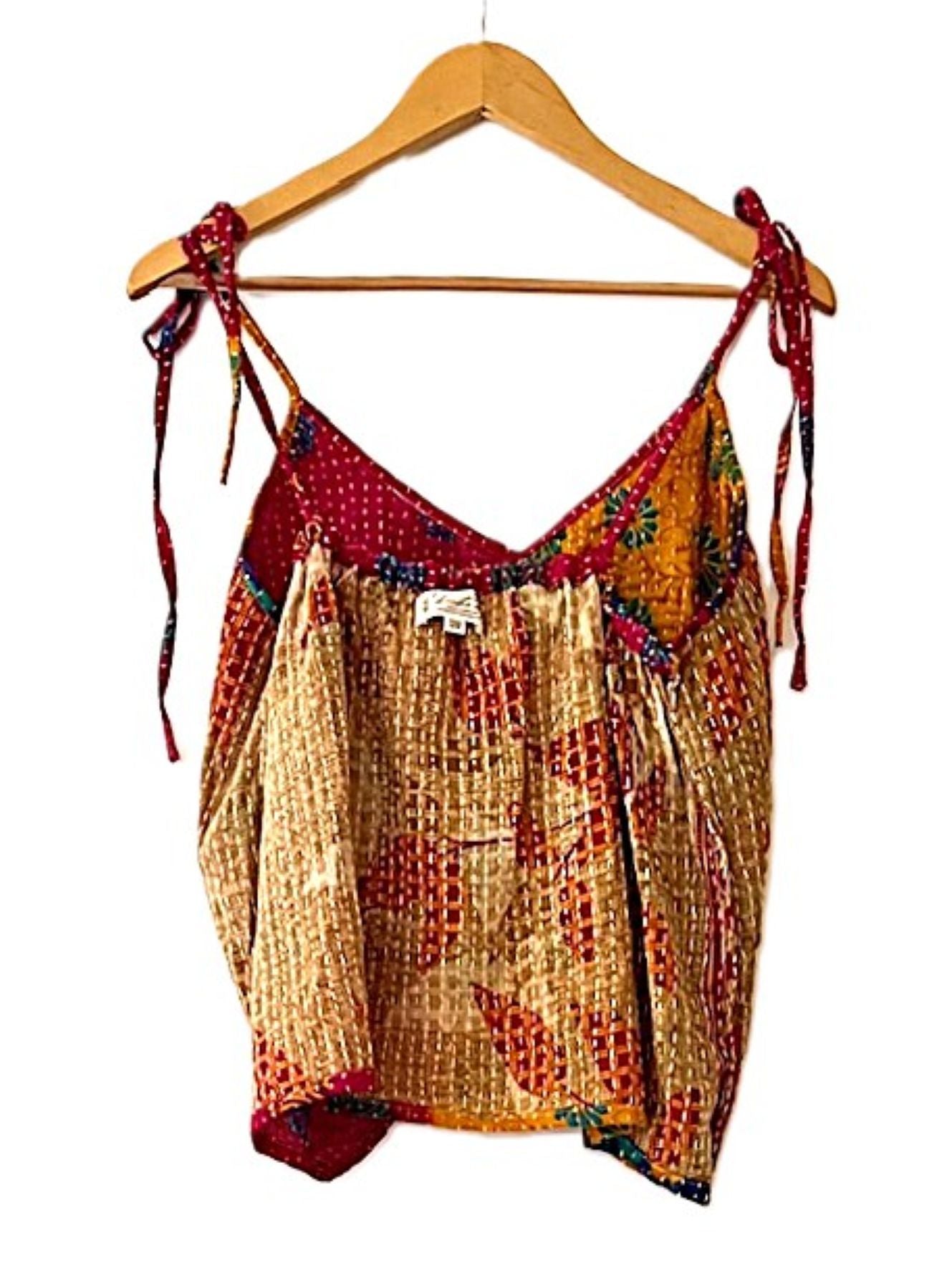 Kantha Bae Butterfly Tank Top, Fully Reversible. (Multi Color)